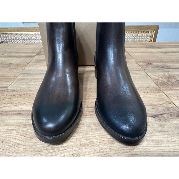 Thursday Duchess Bootie Black Coffee Old English Leather Size 10 NWOB Minimalist - Picture 7 of 14